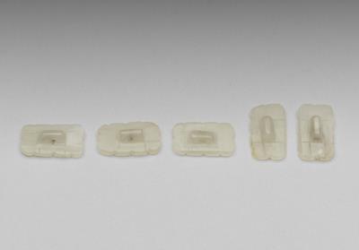 图片[2]-Jade buttons with floral design (5 pieces)-China Archive